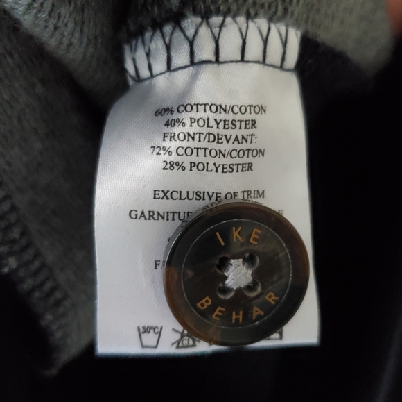 Ike Behar L Old Money Ivy League Academia Cabincore Shawl Collared Cardigan - Picture 13 of 13